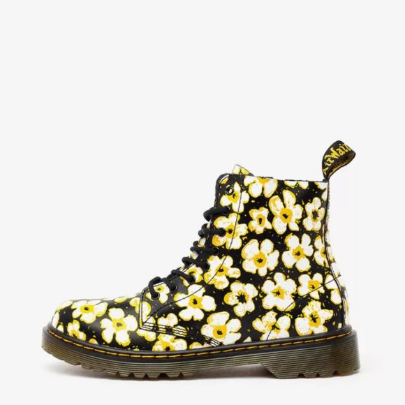 Dr. Martens 1460 Pascal Flower Boots - Picture 3 of 9